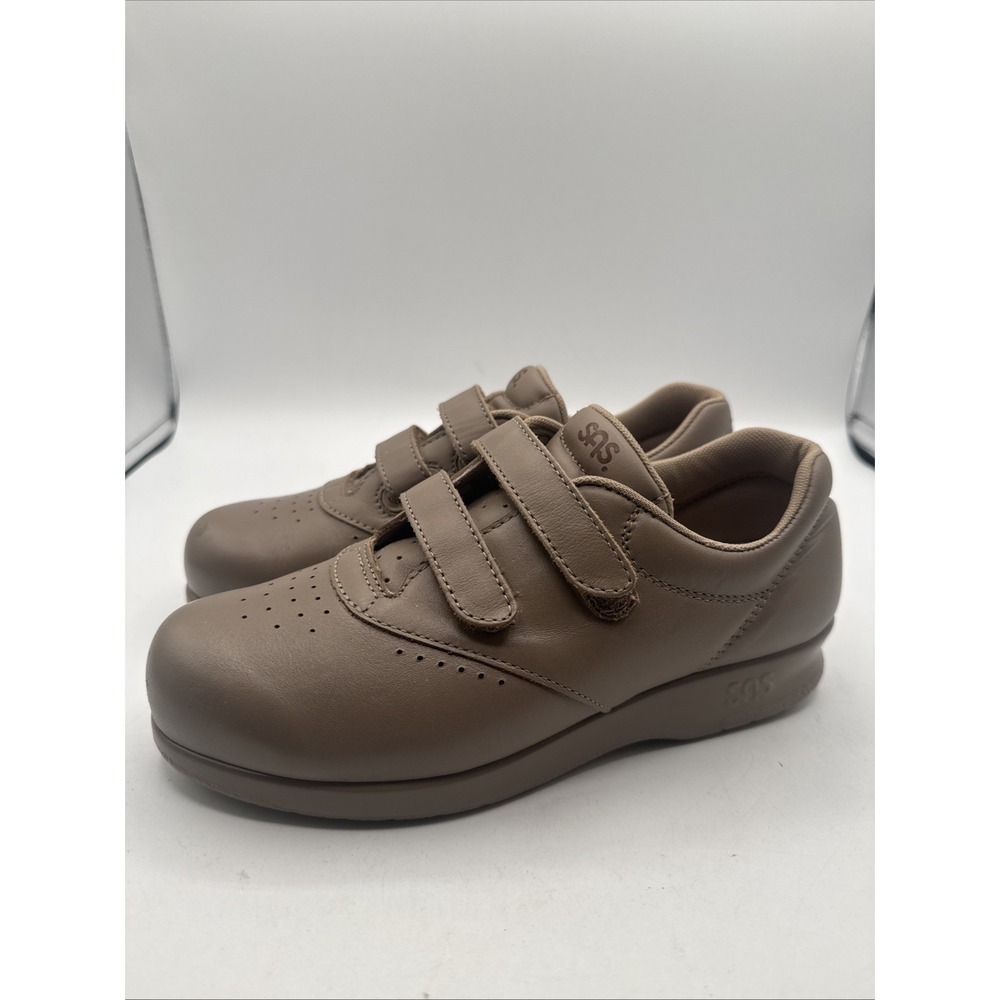 SAS Womens Me Too Mocha Tan Brown Size 4.5 Shoes Made In USA NEW Leather Slip On